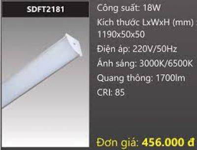 SDFT2181 - Đèn Led Ốp Trần 18W